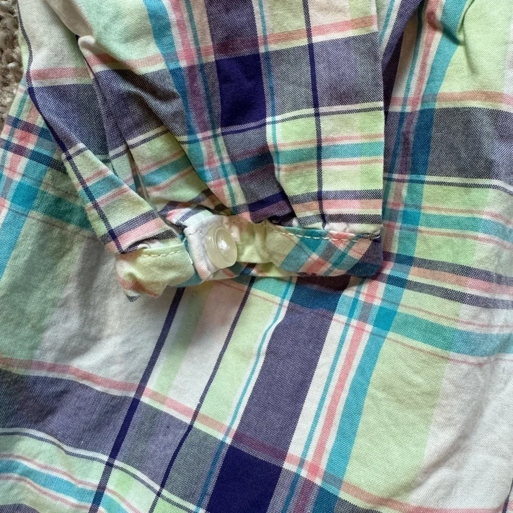 Carter’s Baby Girl Plaid Long-Sleeve Shirt Dress - Size 12 Months